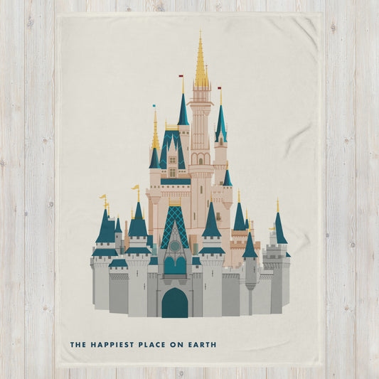 Disney Cinderella's Castle Throw Blanket