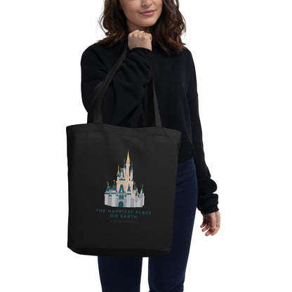 Happiest Place on Earth Eco Tote Bag Disney World Cinderella's Castle