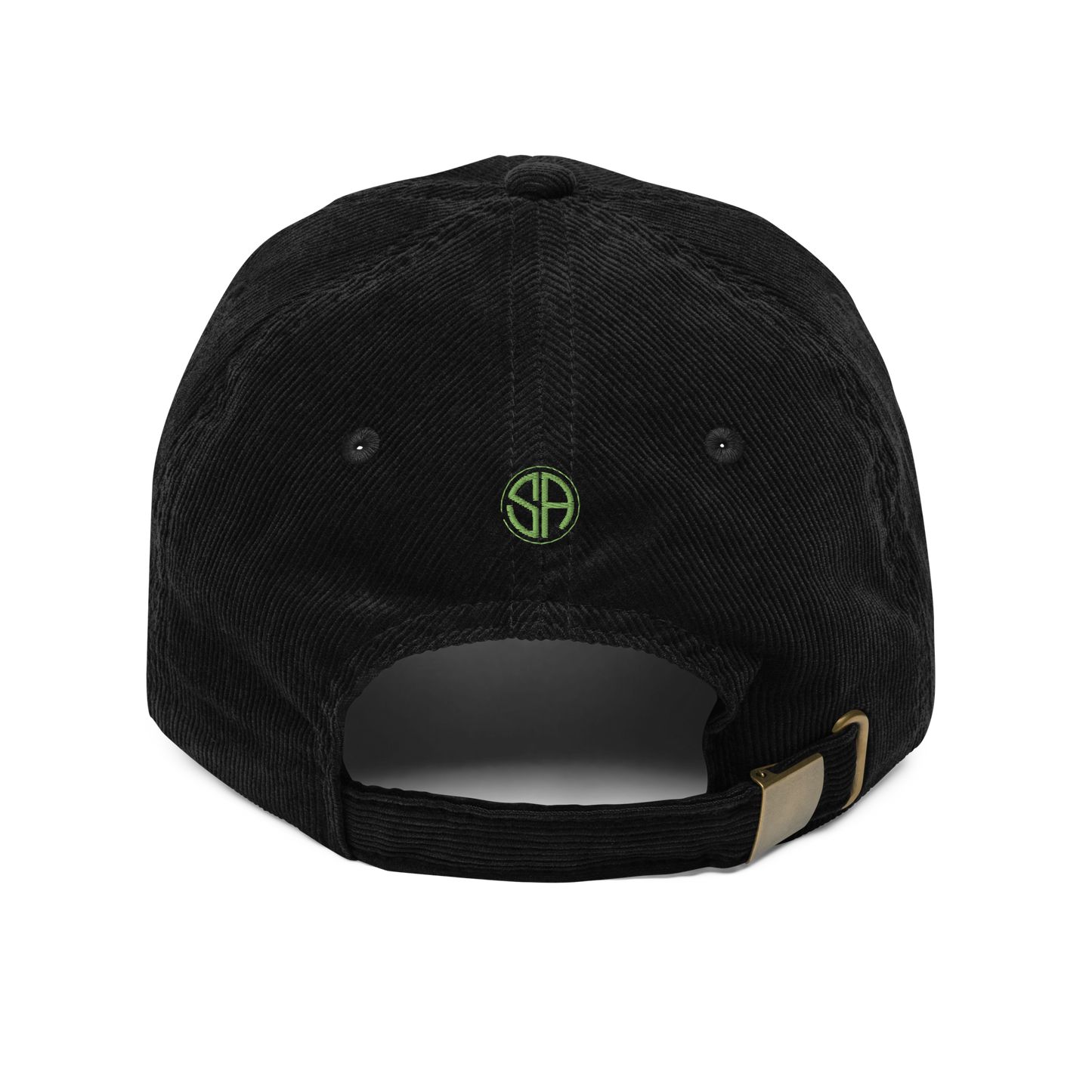 Home Field Advantage Custom Vintage Corduroy Baseball Hat black kiwi green